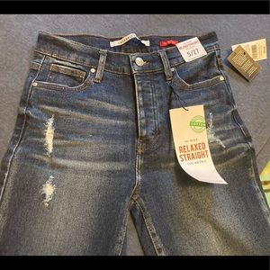 NWT Celebrity Pink Hi-Rise Straight Leg Relaxed Fit Jeans, Sz 5/26